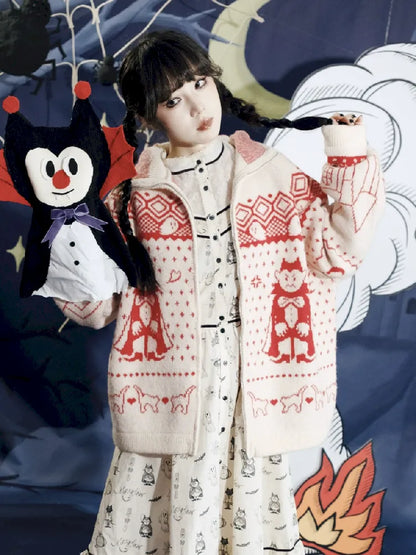 Cat Ears Devil's Tail Cardigan【s0000011559】