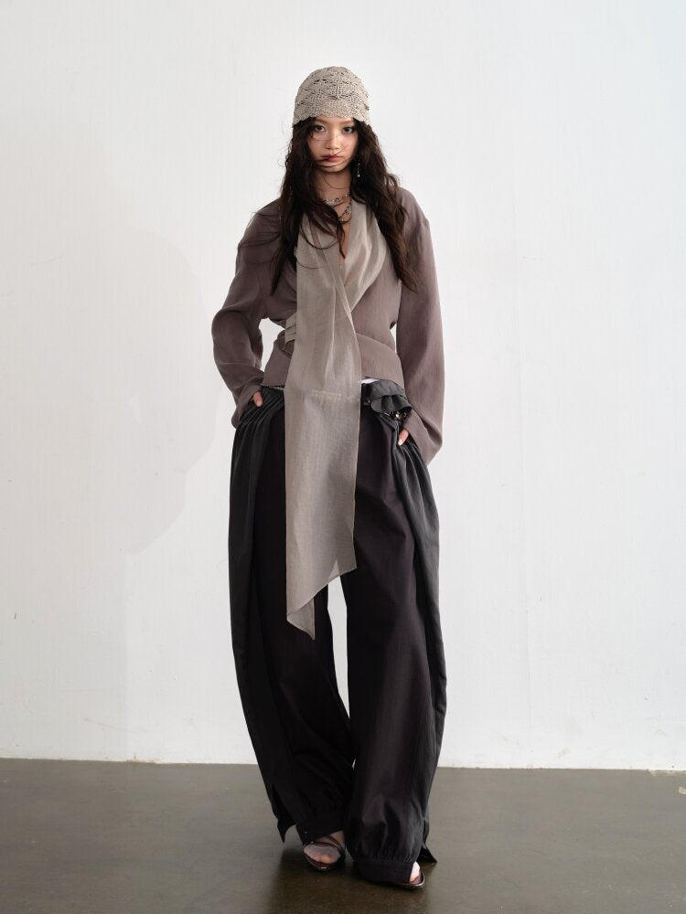 Earth Color Streamer Long Sleeve Shirt【s0000015703】