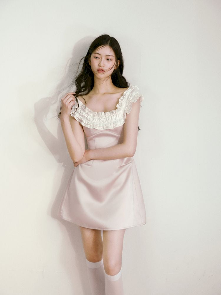 One Shoulder Waist Dress【s0000013239】