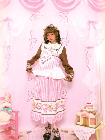 Floral Print Elastic Waist Skirt【s0000014161】