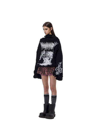 Structure Patchwork Hooded Sweater【s0000015120】