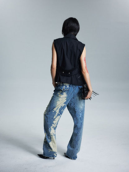 Lace Collar Court Cargo Vest Jacket【s0000017000】