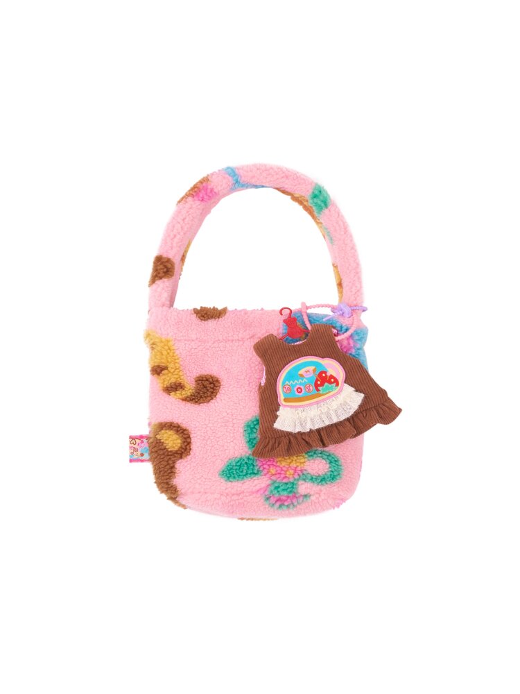 Pink Polar Fleece Lambswool Tote【s0000015576】