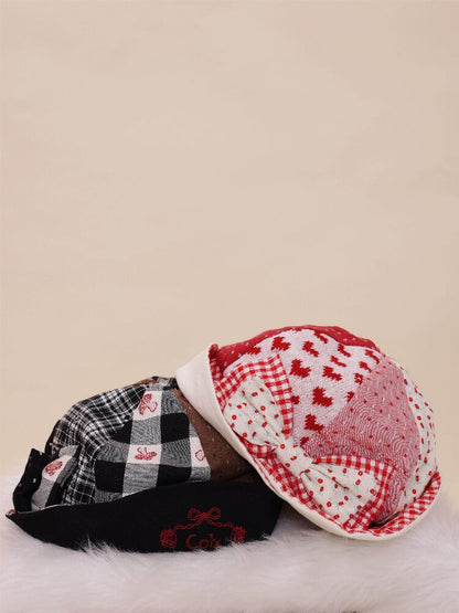 Patchwork Bow Remake Pot Hat【s0000019286】