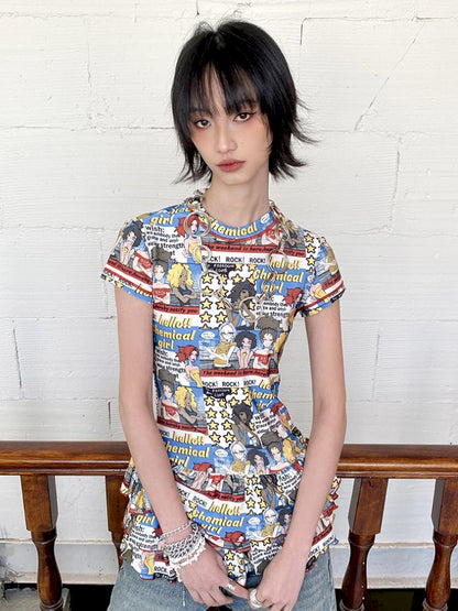 Manga Full Print Cake Dress【s0000012420】