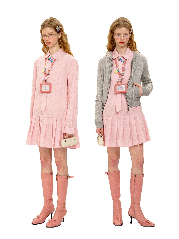 Clear Transparent Wrinkle Dress【s0000016110】