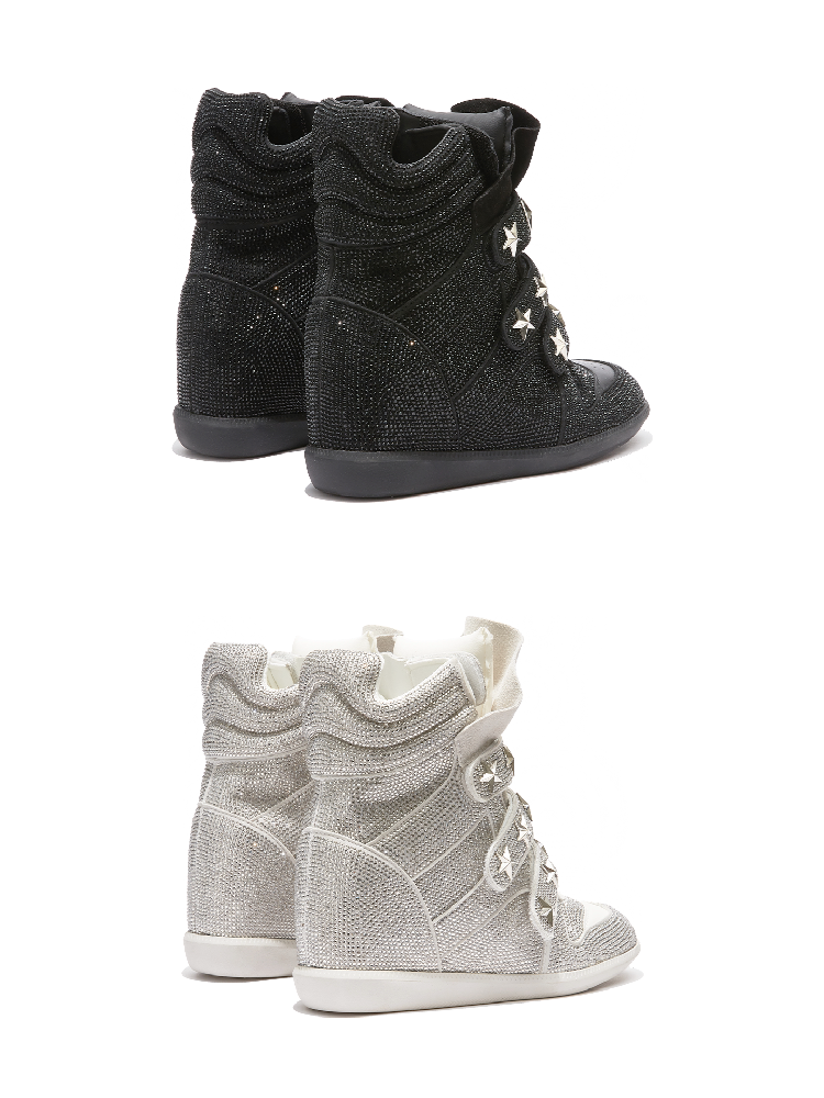 Vintage Rhinestone Wedge Platform Shoes【s0000018260】