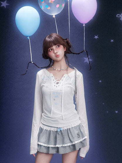 Trojan Horse Embroidered Skirt【s0000015760】