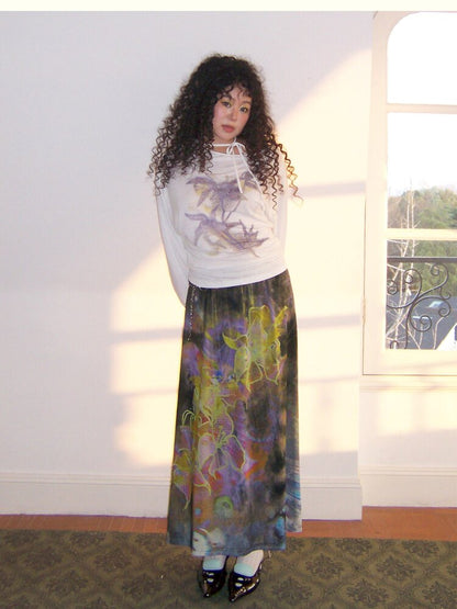 Dance Of Dawn Lily Orchid Skirt【s0000015454】