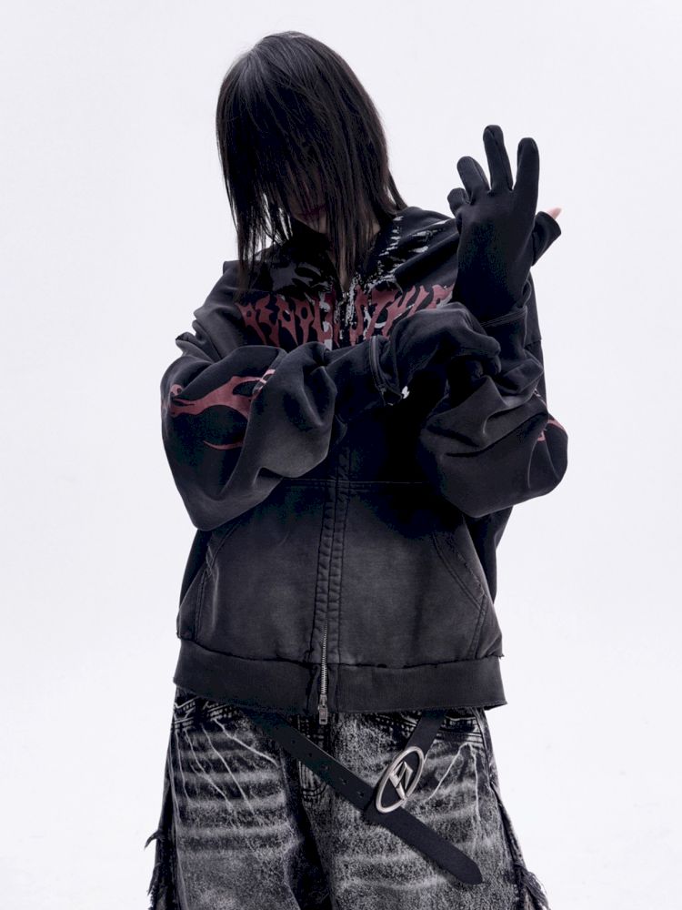 Glove Mask Hooded Sweatshirt【s0000013203】