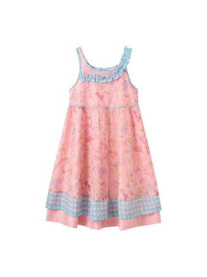 Rabbit Mesh Asymmetrical Strap Dress【s0000017691】