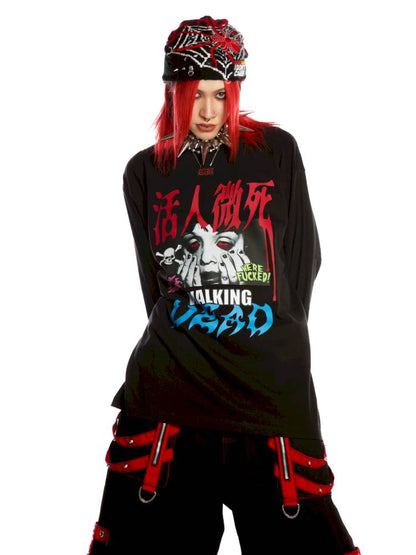 American punk subculture long-sleeved sweatshirt【s0000014376】