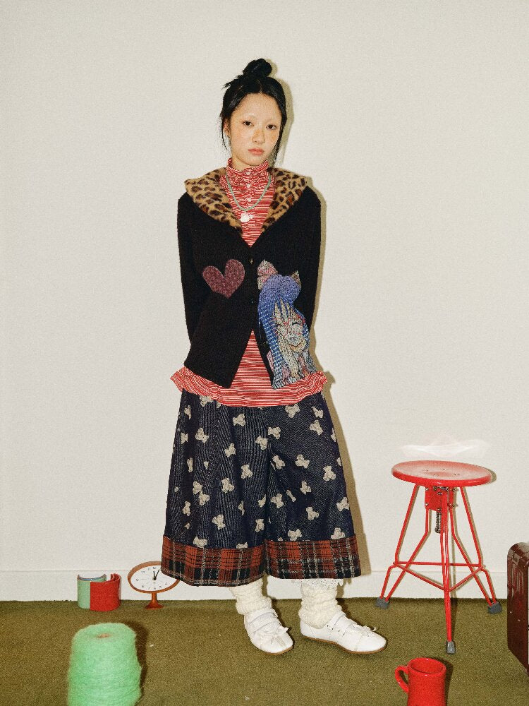 Bishoujo Print Chunky Knit Cardigan【s0000018690】