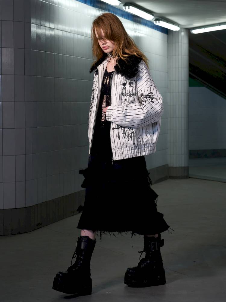 Fur Collar Thick Fleece Jacket【s0000014421】