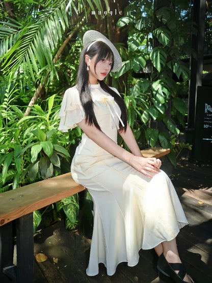 Vintage Lace Waist Mermaid Skirt【s0000016940】