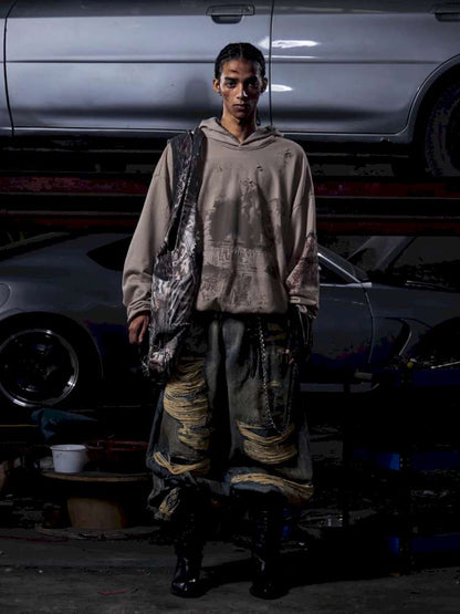 Wild Destruction Denim Wide Pants【s0000015179】