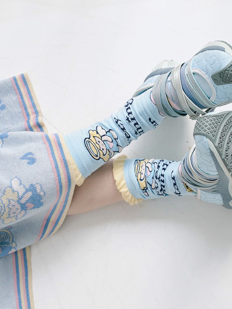 Angel mid-calf socks【s0000012351】