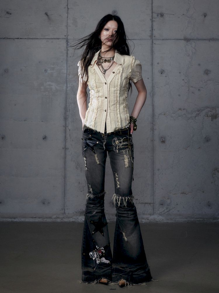 Micro Slim Washed Jeans【s0000013474】