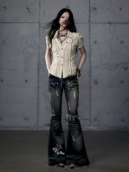 Micro Slim Washed Jeans【s0000013474】