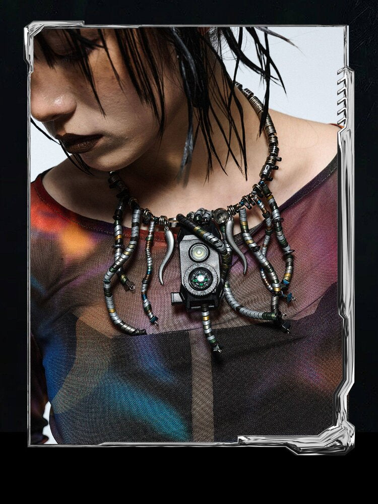 Wasteland Tech Beaded Choker【s0000018896】
