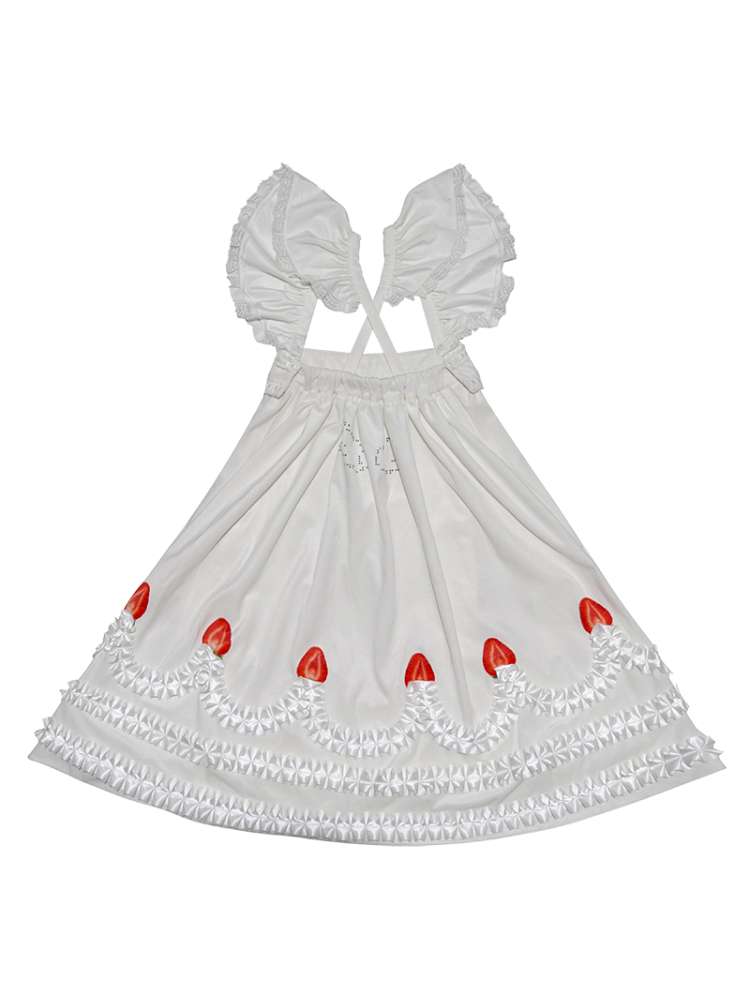 Strawberry Print Two-piece Skirt Dress【s0000014936】