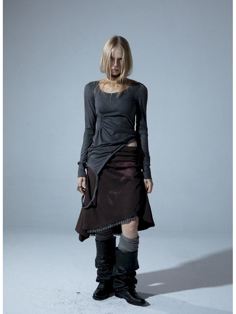 Long Sleeve Multi Bottom T-Shirt【s0000011276】