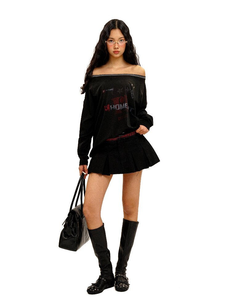 Distressed Panelled Multi Skirt【s0000016411】