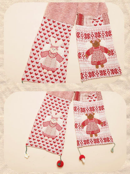 Apple Mushroom Plush Cute Scarf [S0000010895]