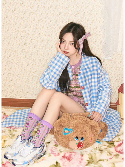 Apple Shaped Plush Backpack【s0000014152】