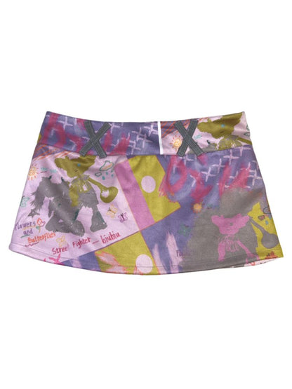 Graffiti Low Waist Half Skirt【s0000009299】