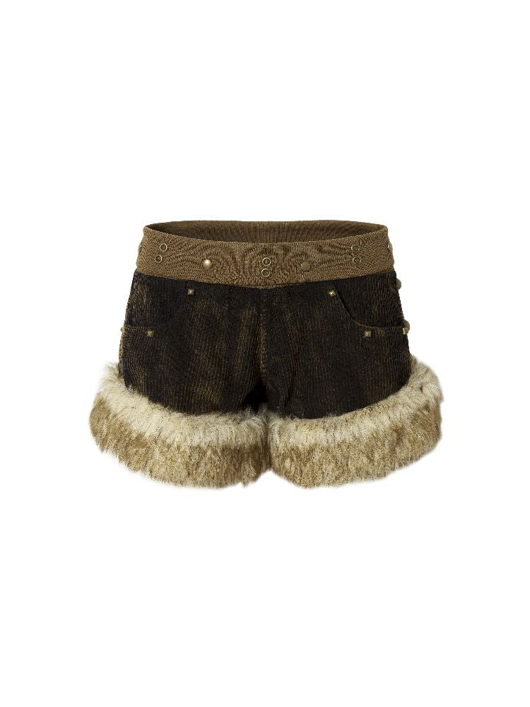 코듀로이 A- 라인 반바지 [S0000011430]