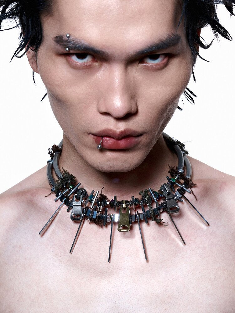 Nothingness Fifth Element Zip Necklace【s0000018859】