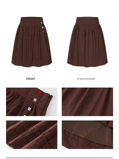 Retro Love Lock Vine Short Skirt【s0000016375】