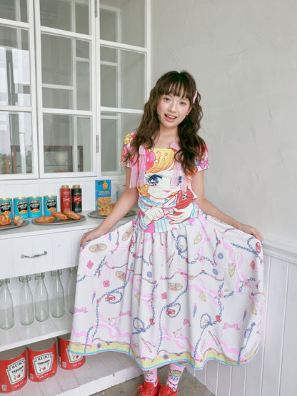 Beautiful girl pattern short-sleeve【s0000012756】