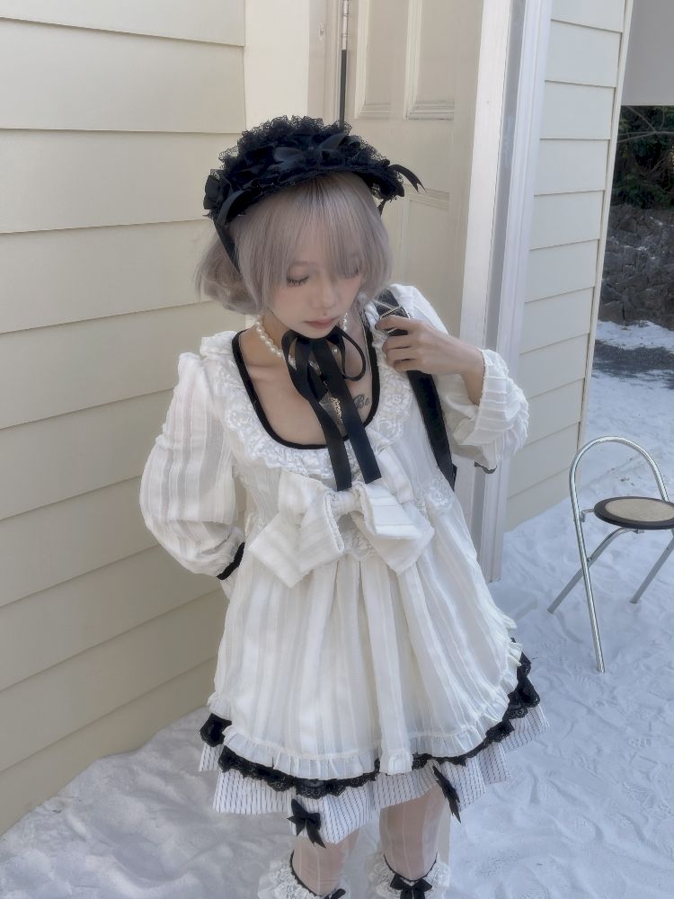 버블 슬리브 베이비 폴 드레스 [S0000011342]