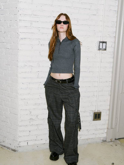 Zipper Stand Collar Base Layer Sweater【s0000014391】