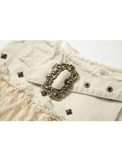 Lace Mesh Half Skirt【s0000011431】