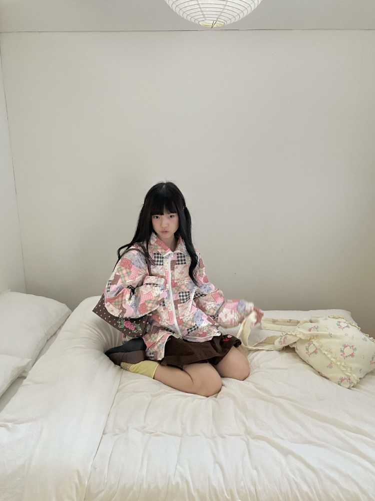 Patchwork Printed Loose Versatile Jacket【s0000019084】