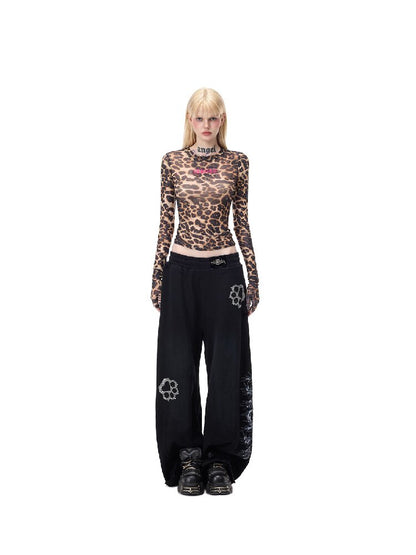 Shiny Diamond Thorn Embroidered Base T-shirt【s0000017716】