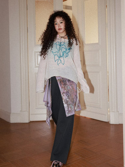 Twilight Printed Bell Bottoms【s0000015456】