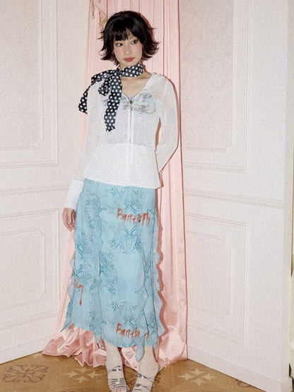 Wallpaper High Waist Skinny Skirt【s0000012269】