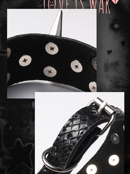 Serpentine Rivet Punk Gothic Bracelet【s0000018973】