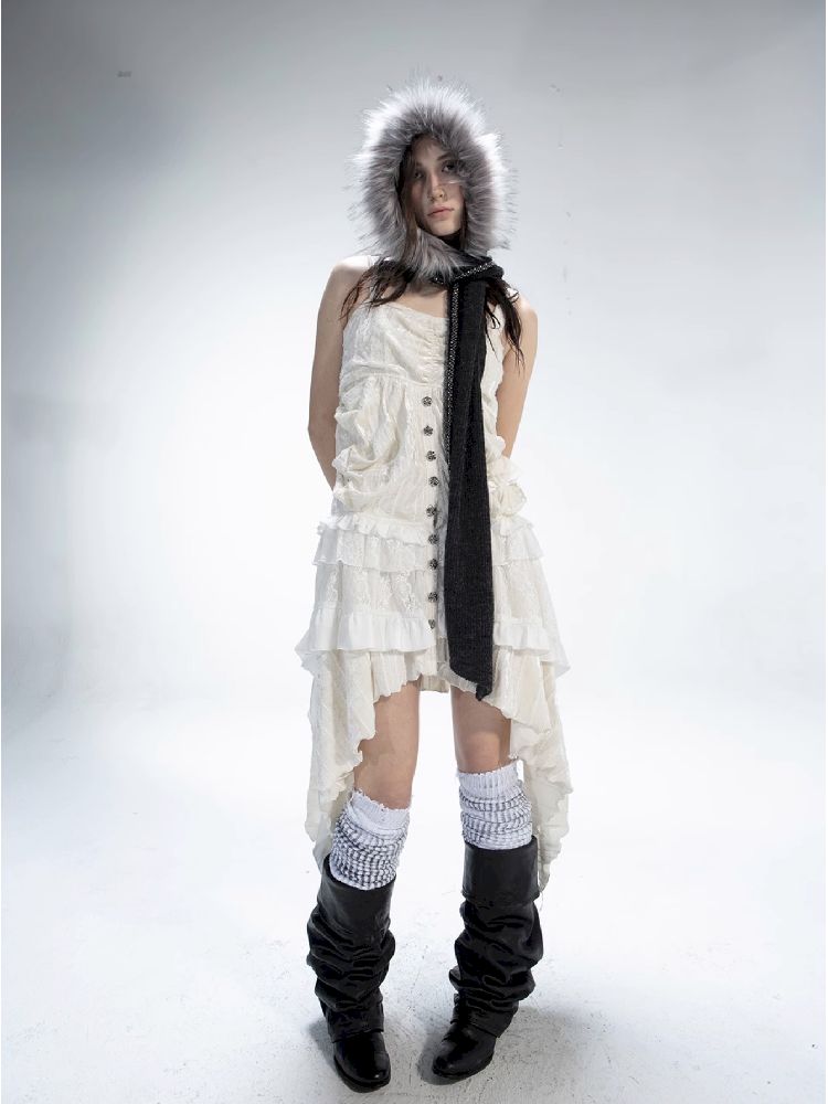 Halter Layer Cake Dress【s0000011273】