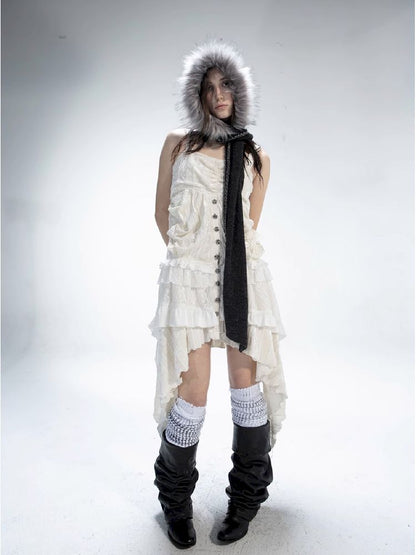 Halter Layer Cake Dress【s0000011273】