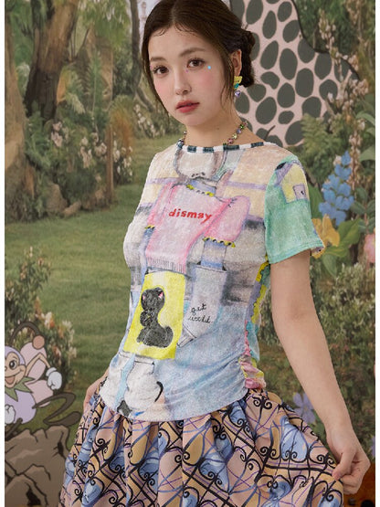 Animal Print Velvet Reversible Top【s0000017120】