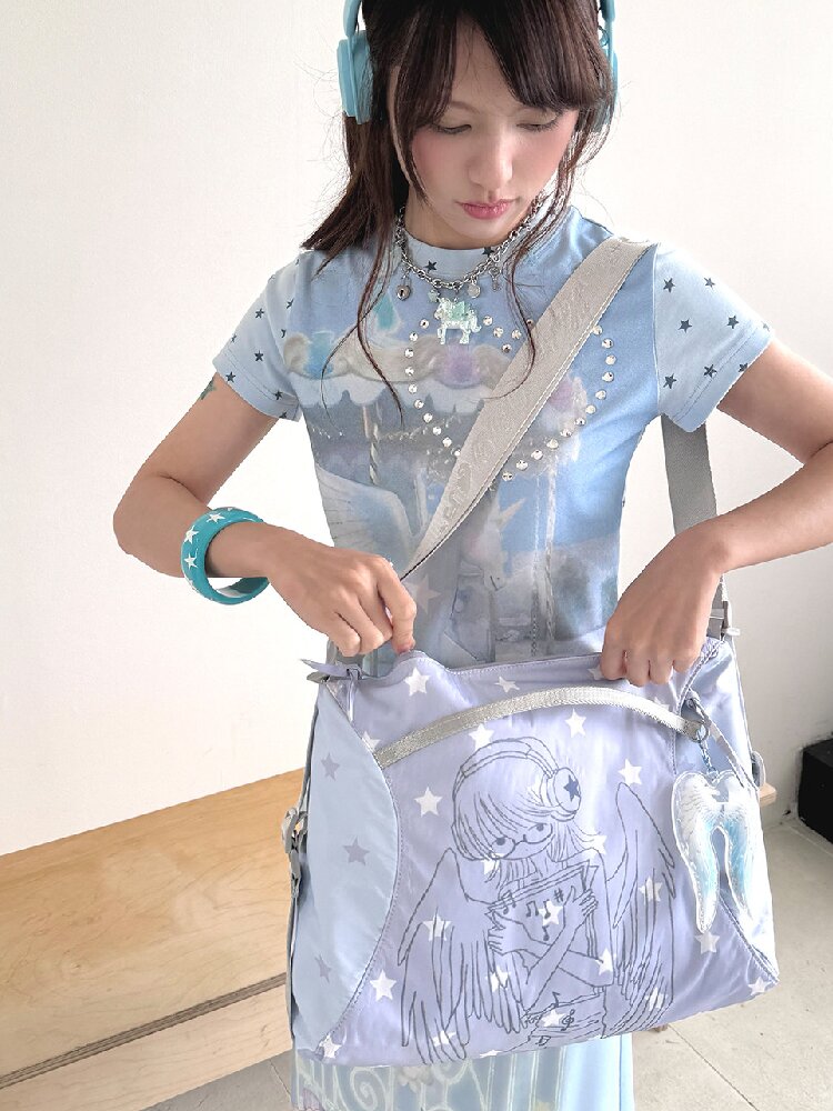 Double Sided Angel Star Multifunctional Bag【s0000017480】
