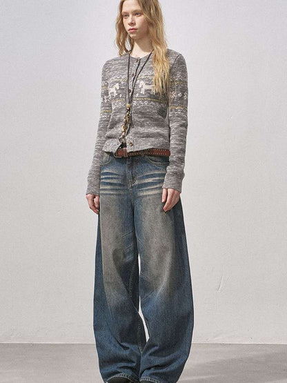 Cat Whisker Wide Leg Vintage Jeans【s0000015216】