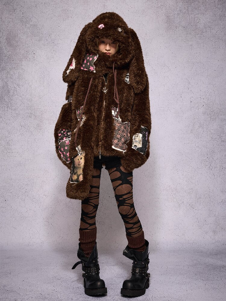Lop Rabbit Doll Hat Scarf【s0000019135】
