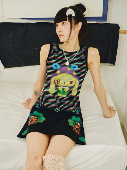 Ladybug Party Striped Forest Dress【s0000018700】