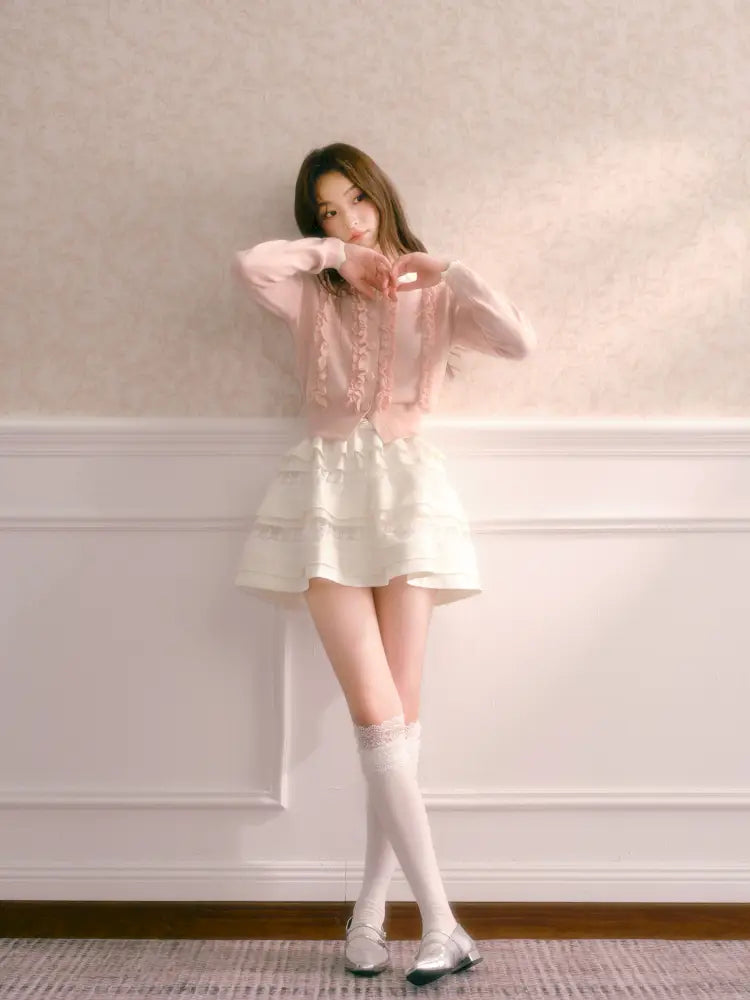 Short-Sleeve Sweater Jacket【s0000014336】